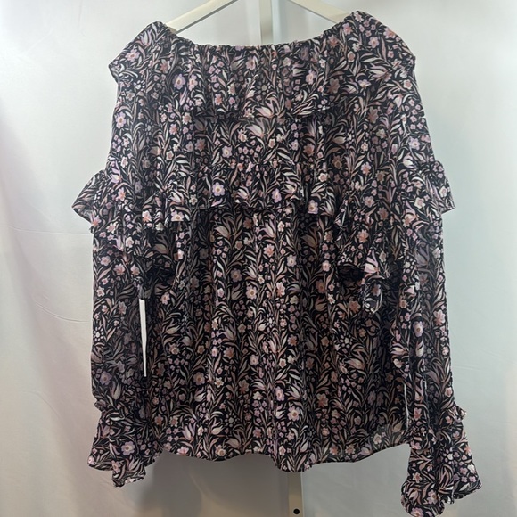 J Crew Ruffle Chiffon Top - Picture 9 of 11